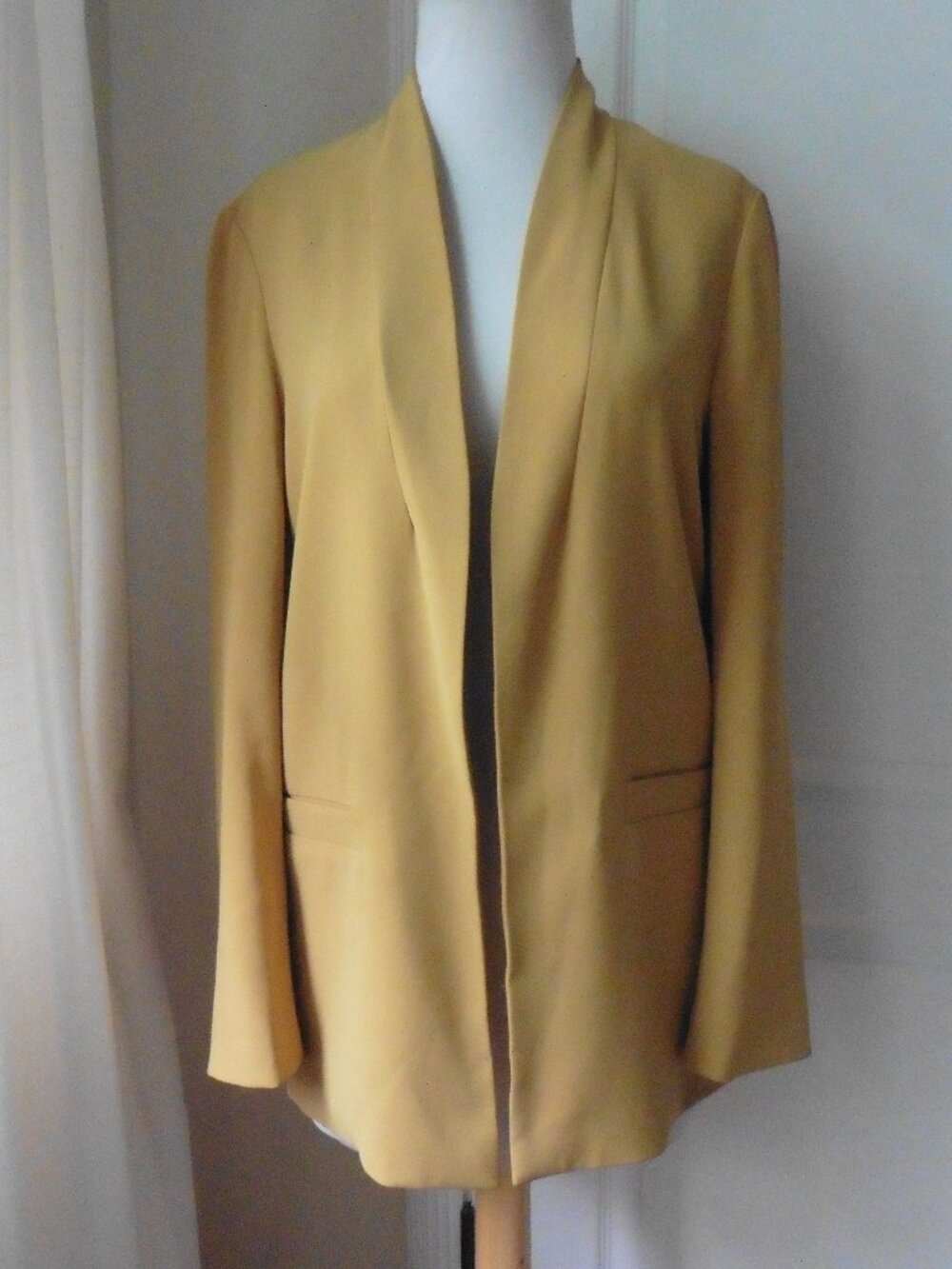 WILFRED Solaina Cairo Golden Yellow Open Front Jacket Blazer XS